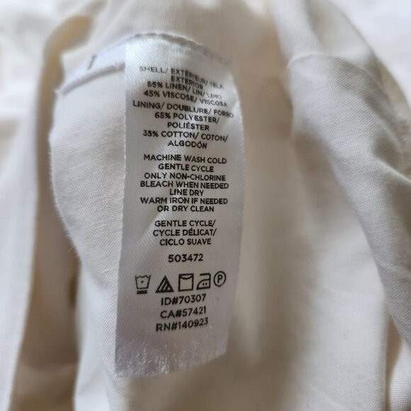 LOFT Plus Midi Button-Down Skirt in White - 18 - Picture 9 of 9